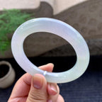 细糯种淡春彩圆条手镯（56mm）（yc195931）