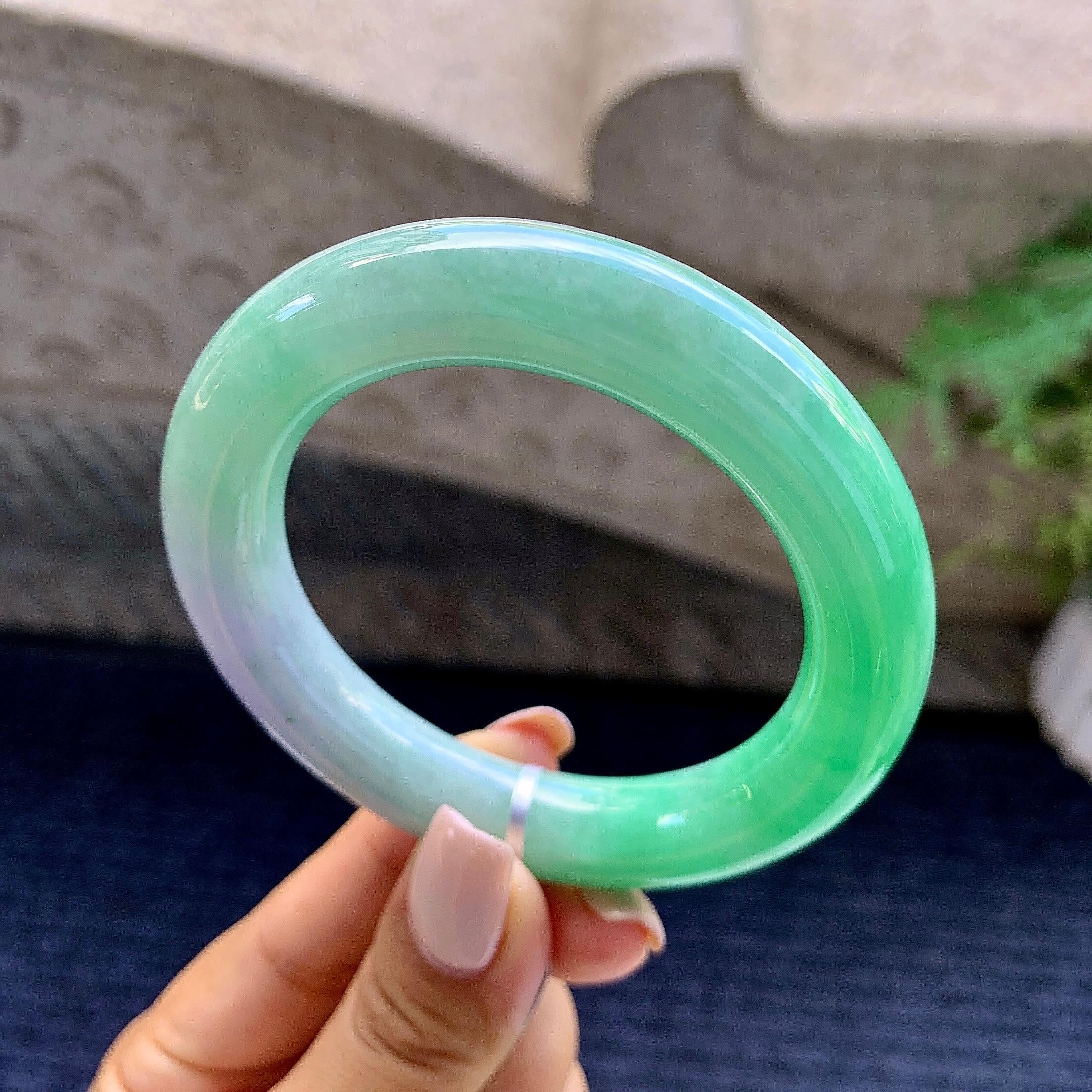 细糯种春彩圆条手镯（54.2mm）（yc223959）