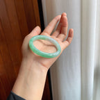 糯冰果绿翡翠贵妃镯（53.5mm）（yc345458）