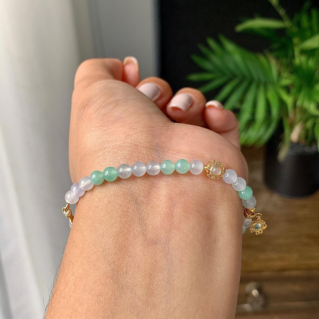 糯冰种多彩手链（yc230959）