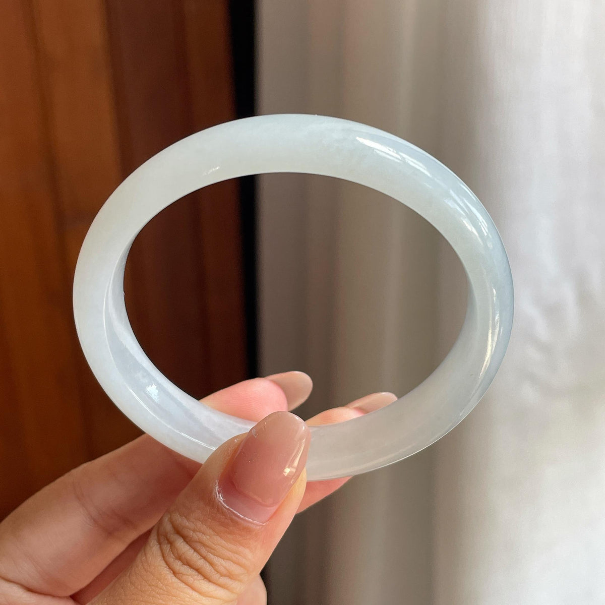 细糯冰白月光贵妃镯 53圈（yc711617）