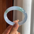 冰种紫罗兰翡翠平安镯(57.8mm)（yc422940）