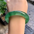 冰种晴底飘花圆条手镯（54.3mm）（yc292673）