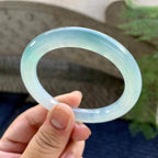 糯冰种晴水圆条手镯（51.8mm）（yc249375）