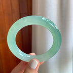 冰种晴绿底翡翠圆条（56mm）（yc247174）