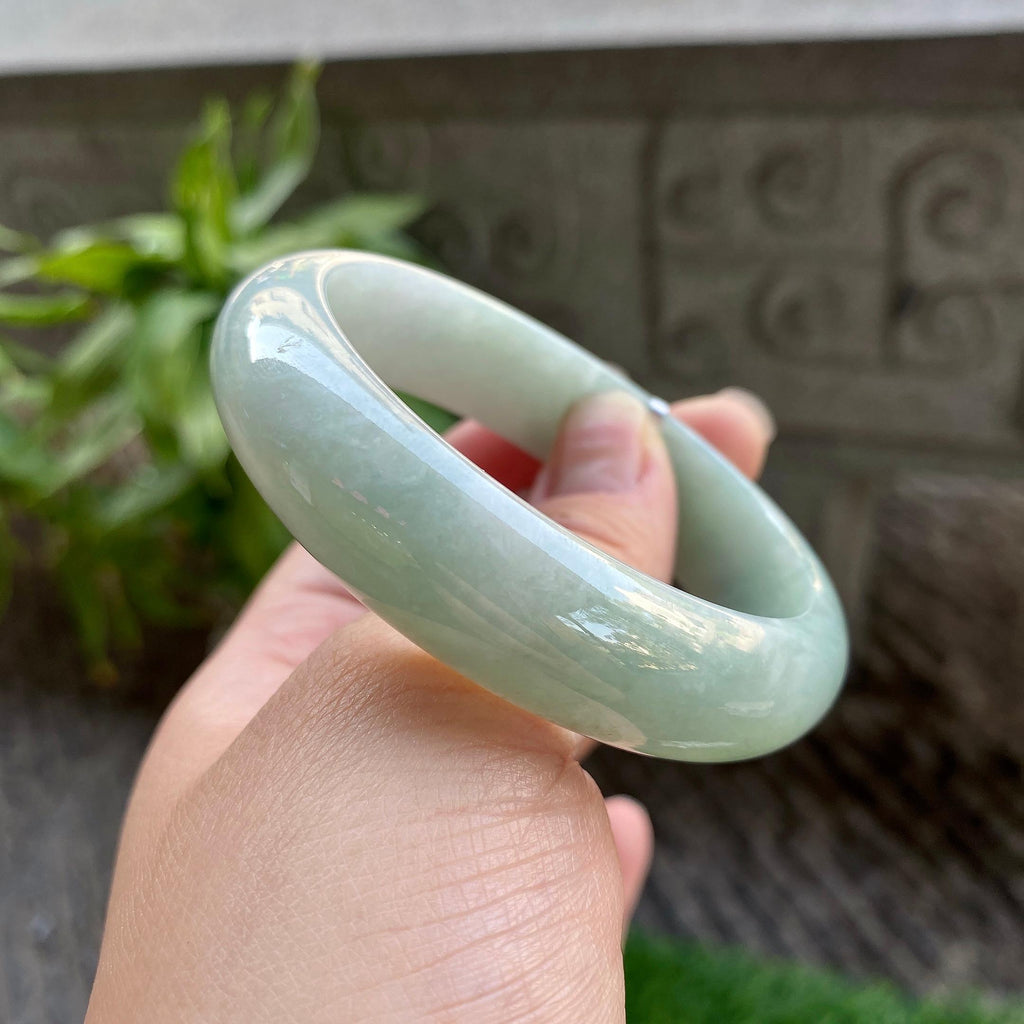 细糯种油青宽版轮胎手镯（56.3mm）（yc311874）