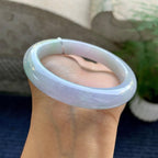 细糯种淡春彩平安镯（59.6mm）（yc200955）