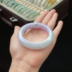 糯冰紫罗兰正圈翡翠手镯（55.5mm）（yc017183）