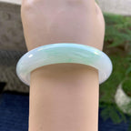 细糯种带底色飘花平安镯（56.3mm）（yc249439）