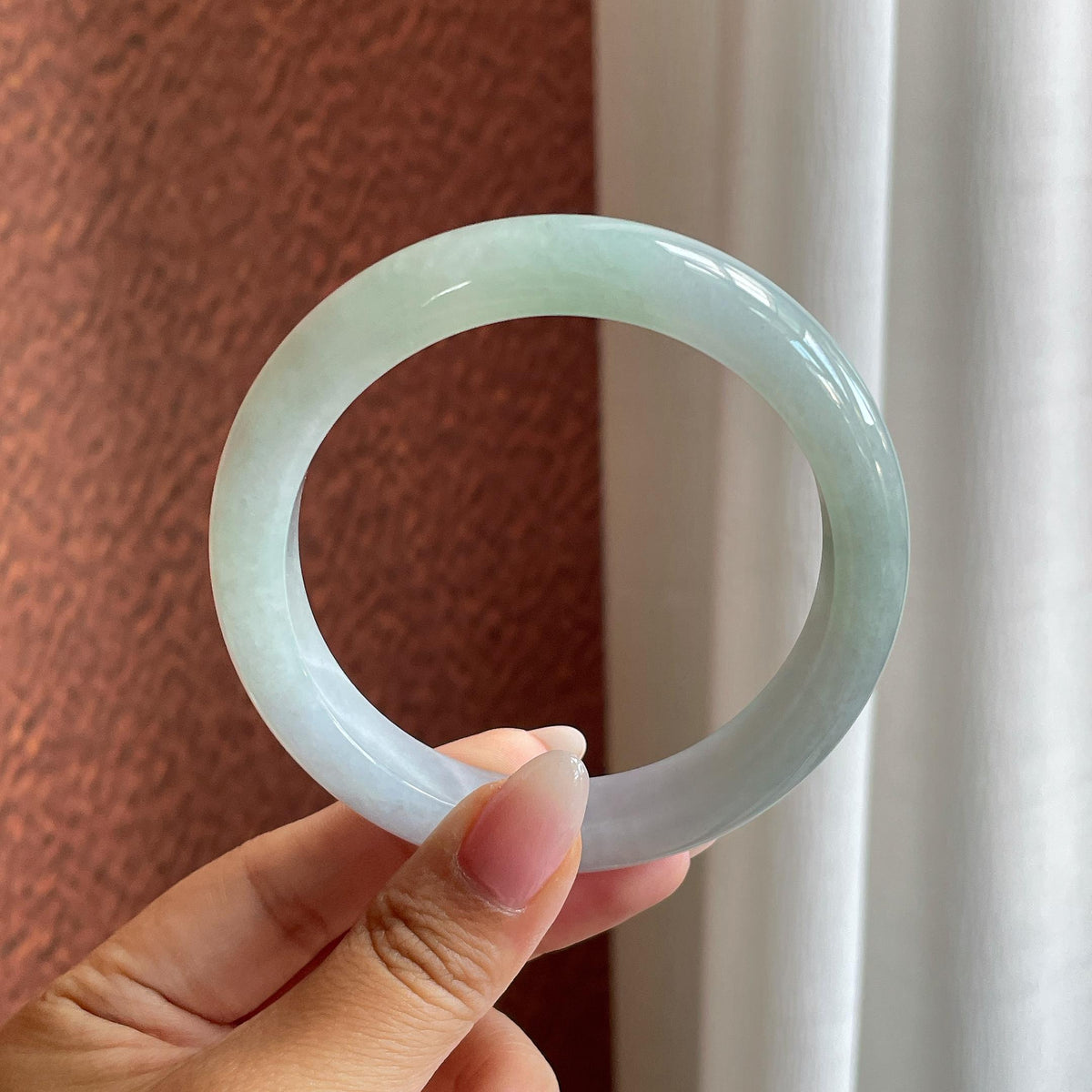 糯冰淡春彩正圈平安镯 59圈（yc722704）