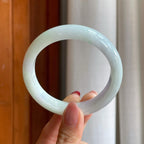 糯冰淡椿彩翡翠平安镯（57.3mm）（yc303080）