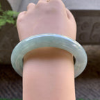 糯种淡春彩圆条手镯（59mm）（yc213147）