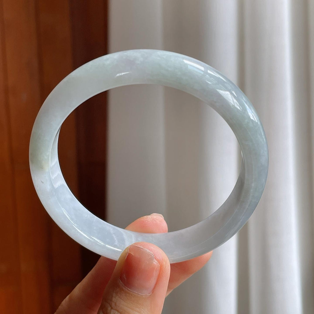 糯冰翡翠平安镯（58.8mm）（yc216050）