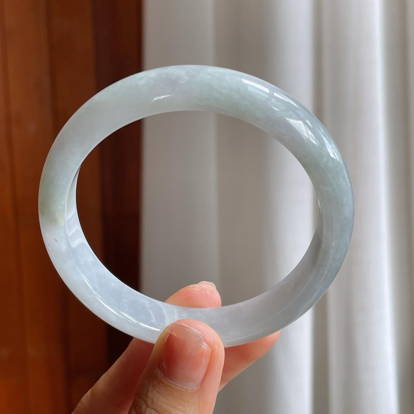糯冰翡翠平安镯（58.8mm）（yc216050）
