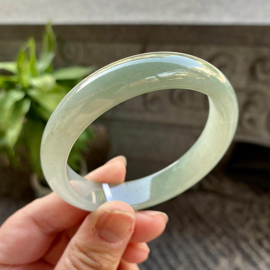 糯冰种晴底平安镯（57mm）（yc311024）