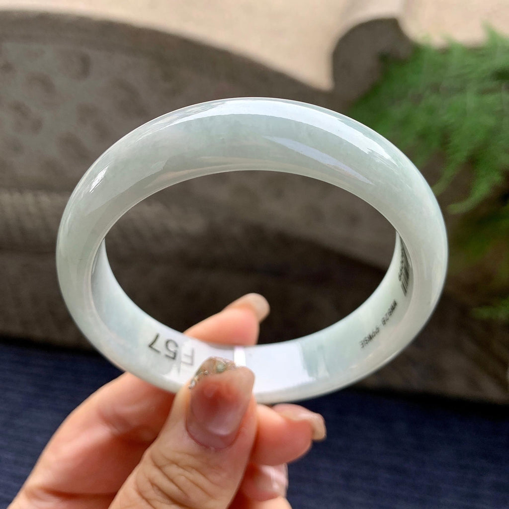 糯种淡晴底宽版轮胎手镯（57mm）（yc297962）