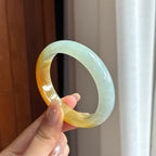 Vòng tay Hoàng phi ngọc phỉ thúy bán băng tuyết 54 vòng Ngọc phỉ thúy Miến Điện tự nhiên loại A (yc450825)