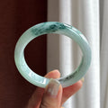 细糯冰飘花正圈平安镯 58圈（yc774840）
