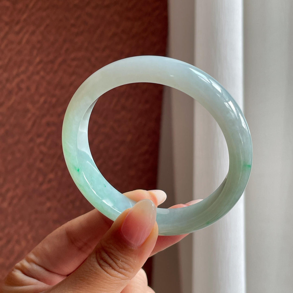 糯冰带色正圈平安镯 53圈（yc723778）
