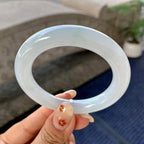 细糯种带底色圆条手镯（49.6mm）（yc249428）