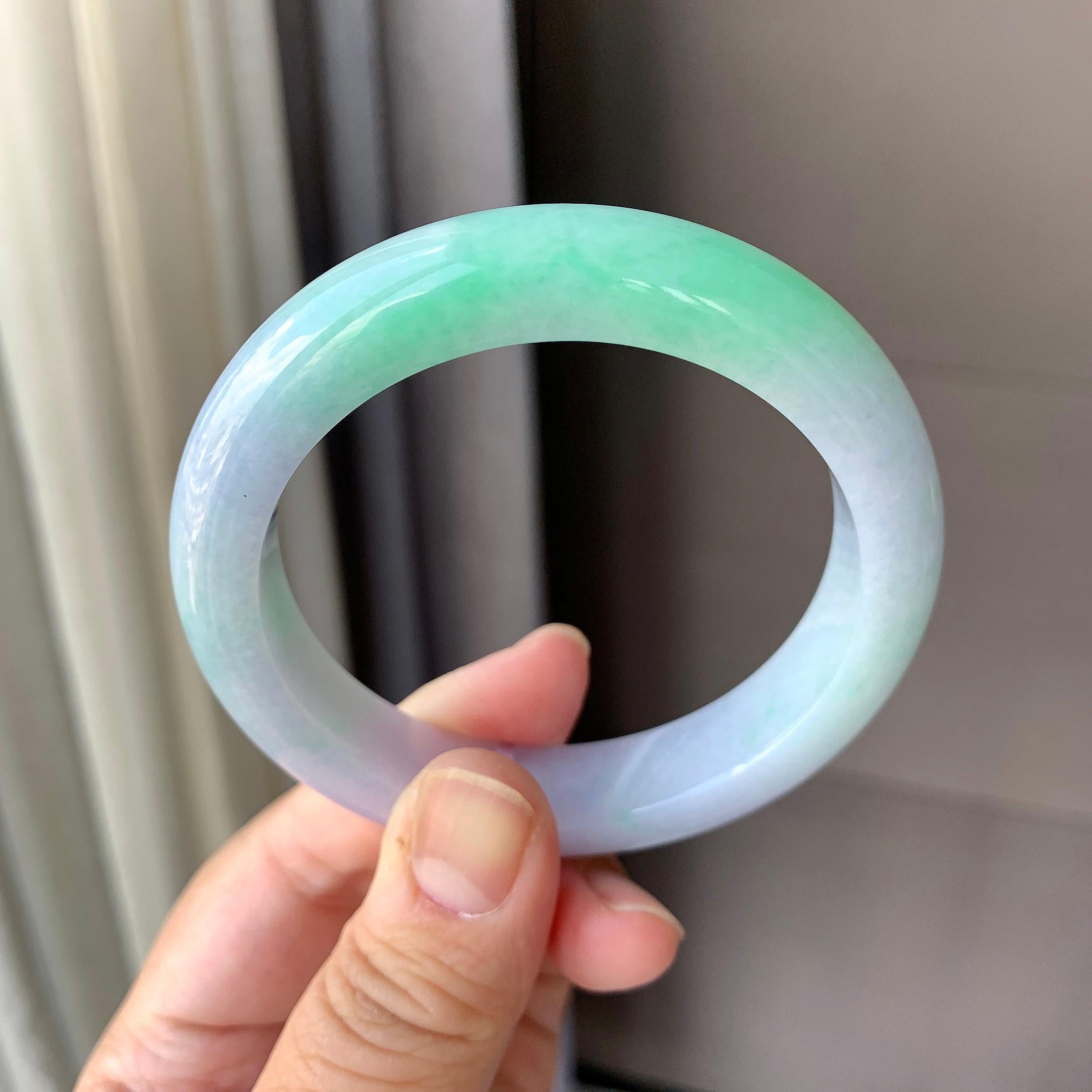 细糯种春彩平安镯（56.6mm）（yc200611）