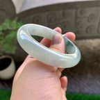 细糯种飘花平安镯（51.4mm）（yc229798）