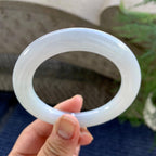 细糯种无色圆条手镯（54.4mm）（yc249445）