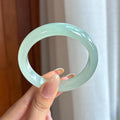糯冰晴底翡翠平安镯（54.8mm)（yc424224）