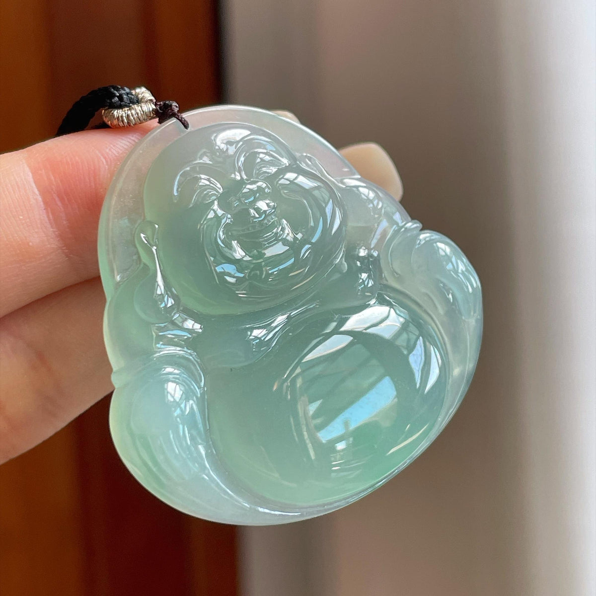 糯冰种晴底玉佛挂件（yc780893）