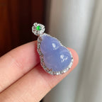 18k金钻镶冰种紫罗兰翡翠葫芦（yc176379）