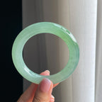 冰种晴底圆条翡翠手镯（55.6mm）（yc380335）
