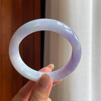 糯冰紫罗兰翡翠平安镯(57.5mm)（yc424298）