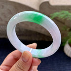 细糯种飘阳绿平安镯（55.8mm）（yc194566）
