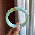 细糯冰晴底黄翡正圈平安镯 57圈（yc734848）