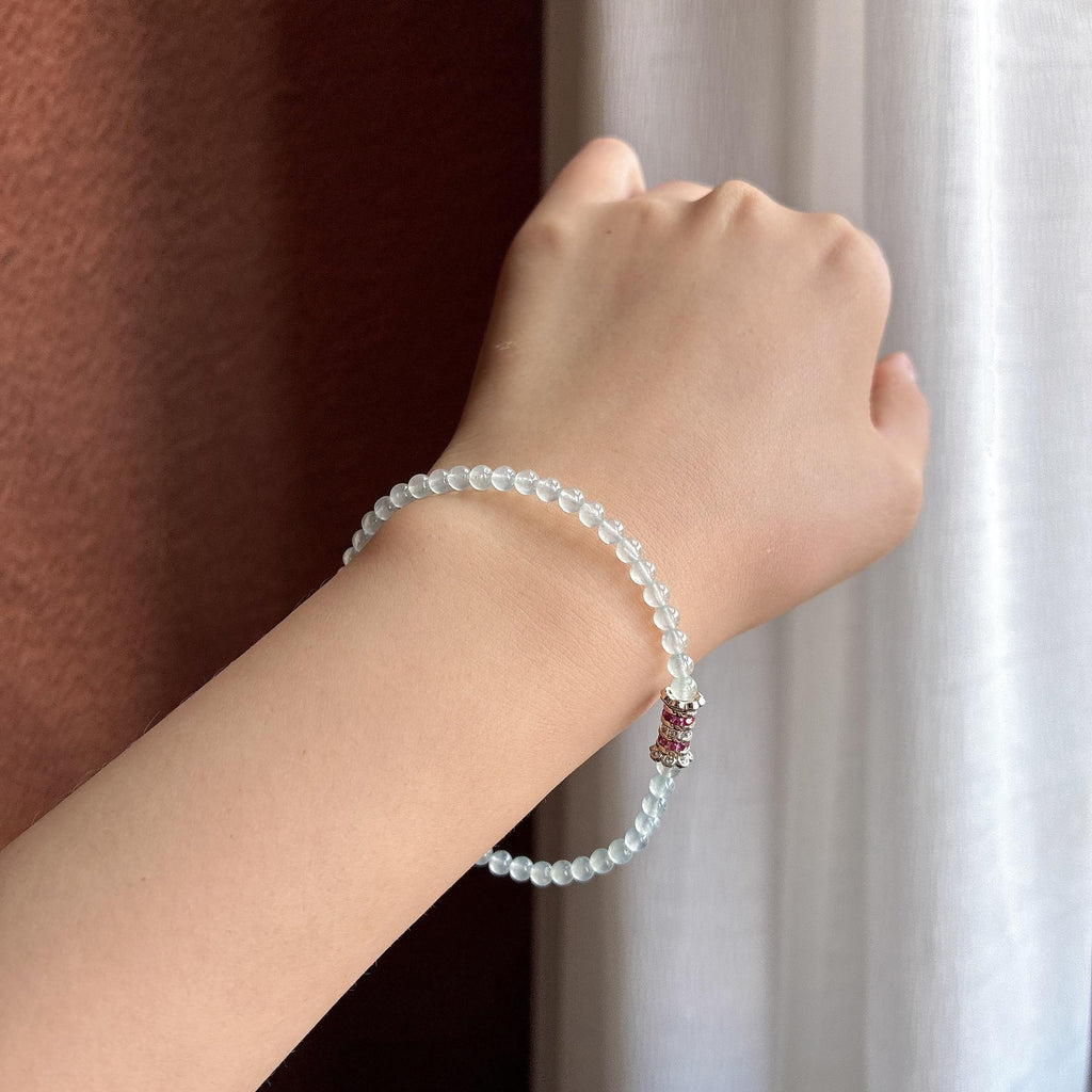 糯冰无色珠串手串（yc759975）