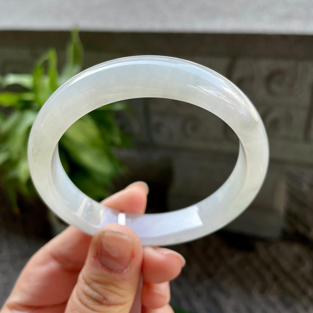 糯冰种无色平安镯（57.8mm）（yc310100）