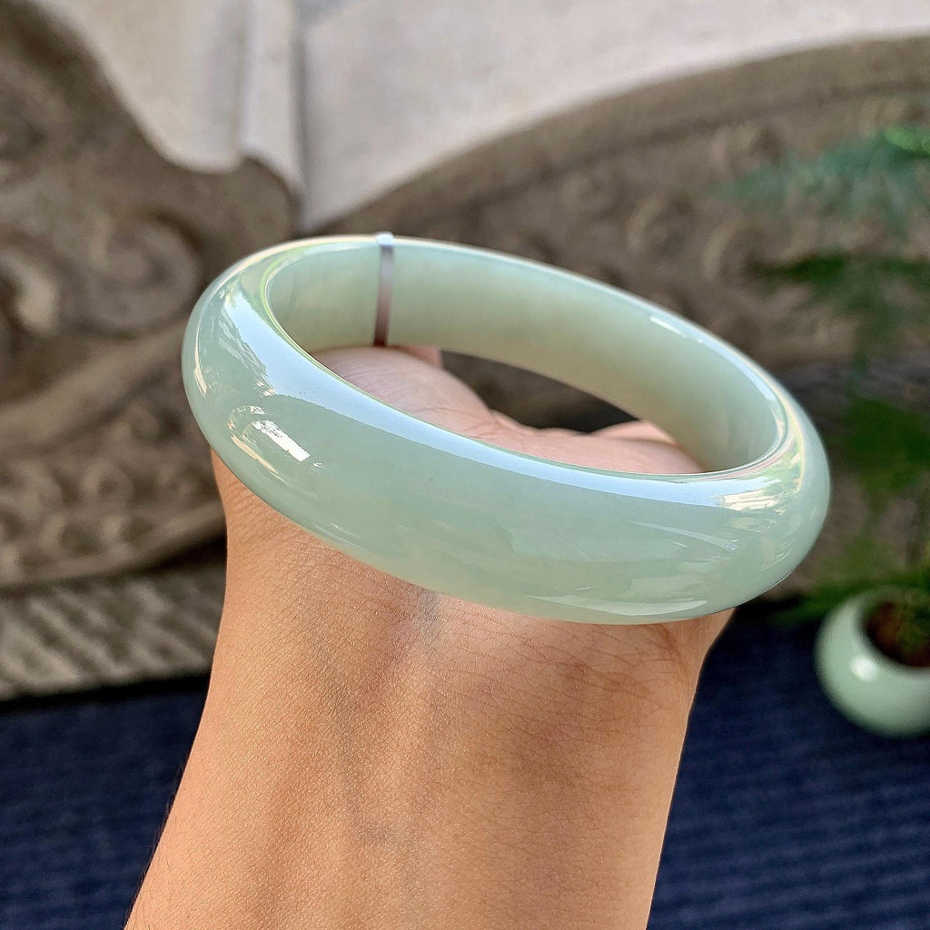 细糯种晴底宽版轮胎手镯（60.4mm）（yc249447）