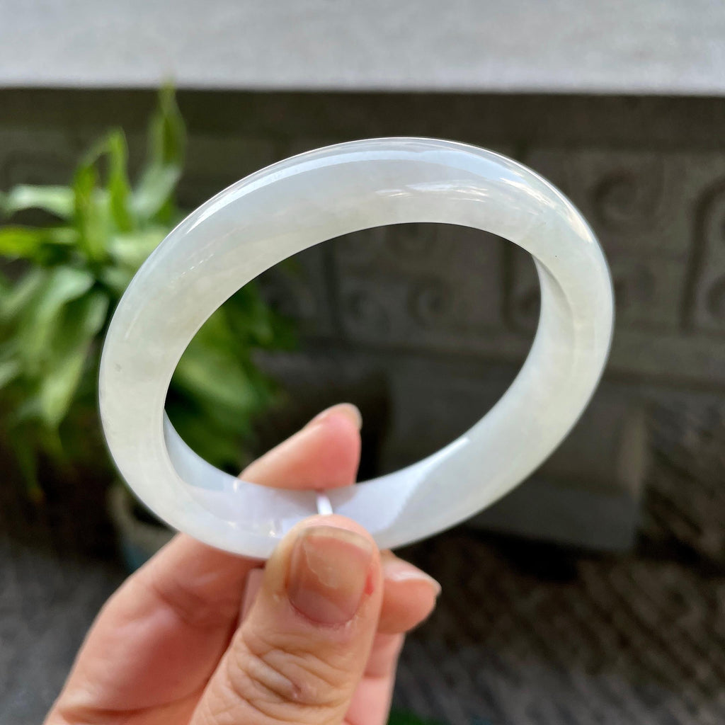 糯冰种无色平安镯（57.8mm）（yc310100）