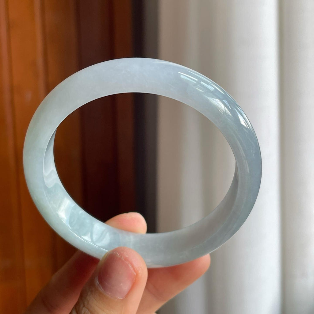 糯冰翡翠平安镯（59mm）（yc221956）