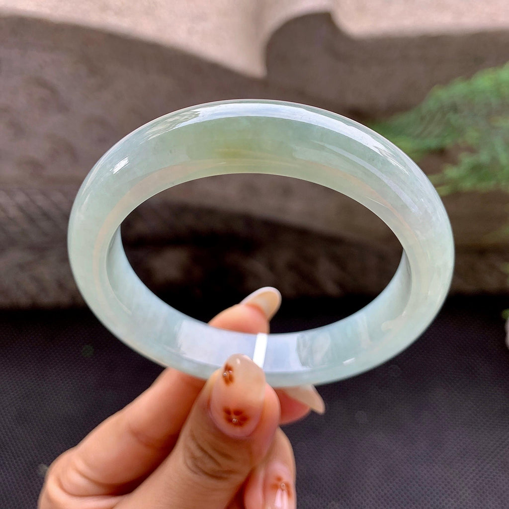 细糯种晴底飘黄翡平安镯（56.1mm）（yc259070）