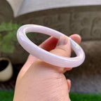细糯种淡粉底圆条手镯（54.6mm）（yc229793）