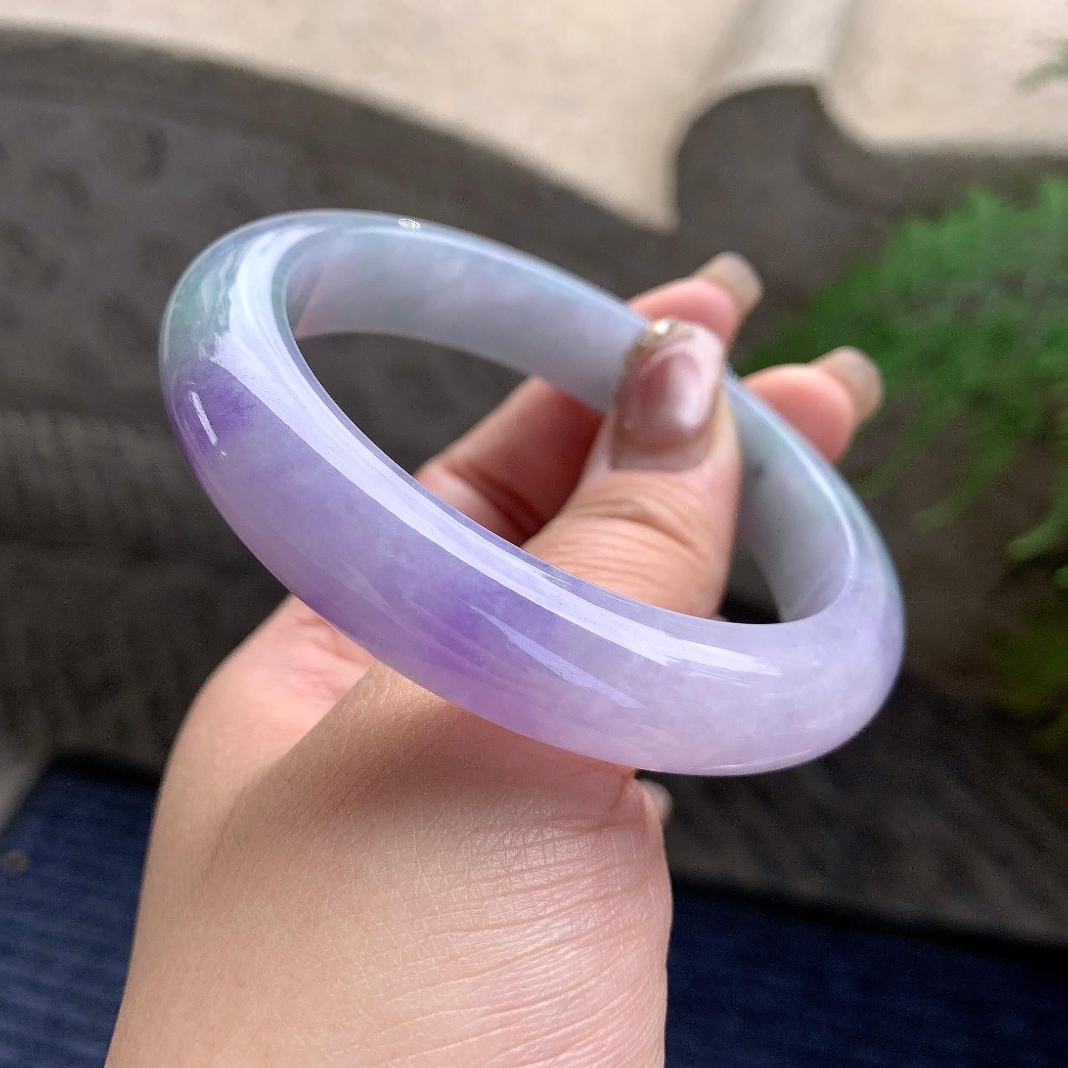 细糯种紫罗兰平安镯（59.3mm）（yc297177）