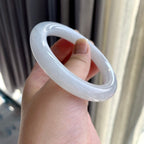 细糯种无色圆条手镯（57mm）（yc262788）