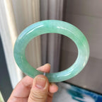 糯冰种晴底圆条手镯（57mm）（yc262772）