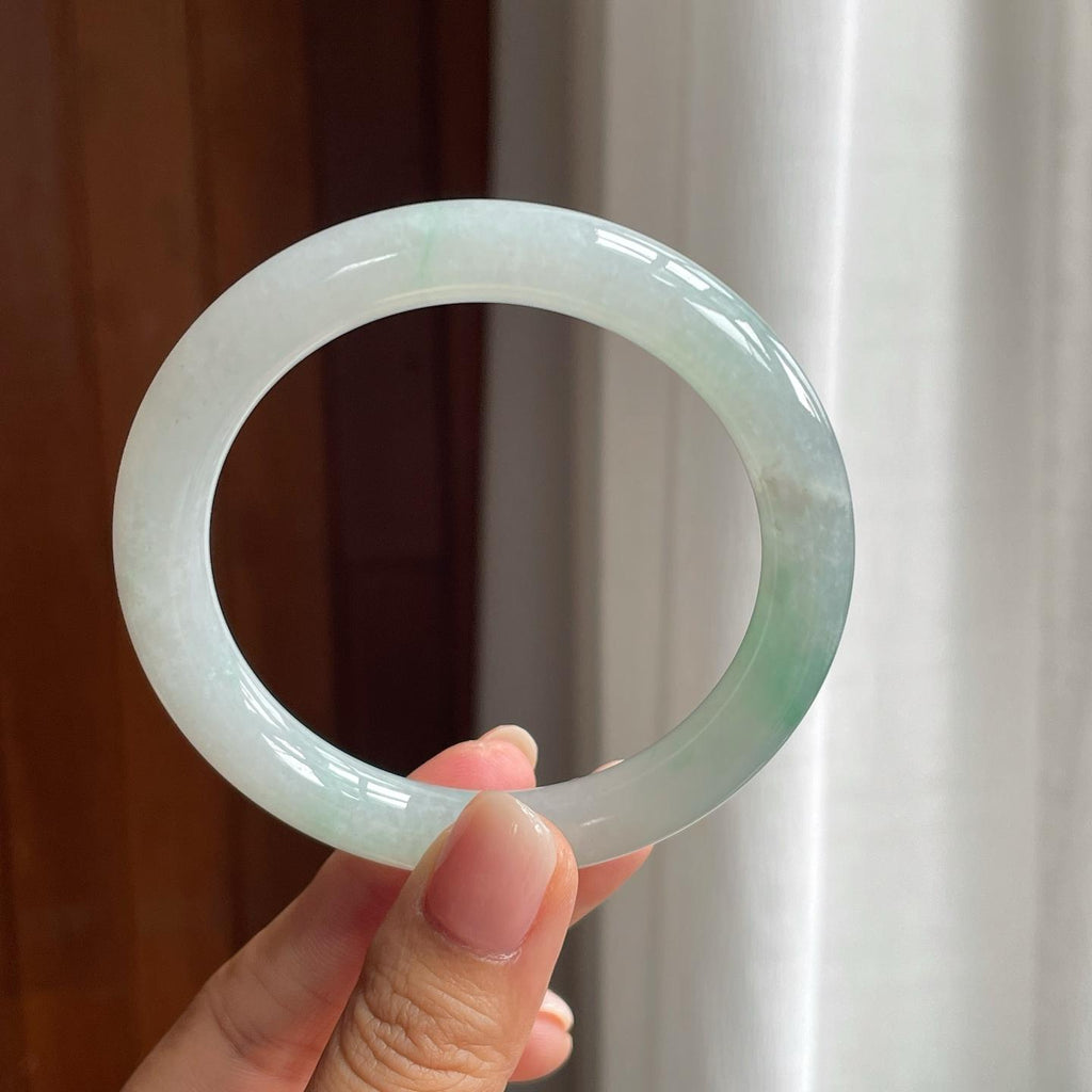 糯冰带色圆条手镯（57.8mm）（yc380328）