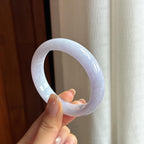 糯冰紫罗兰翡翠平安镯 55圈（yc436767）