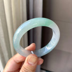 糯冰种飘花平安镯（52mm）（yc200613）