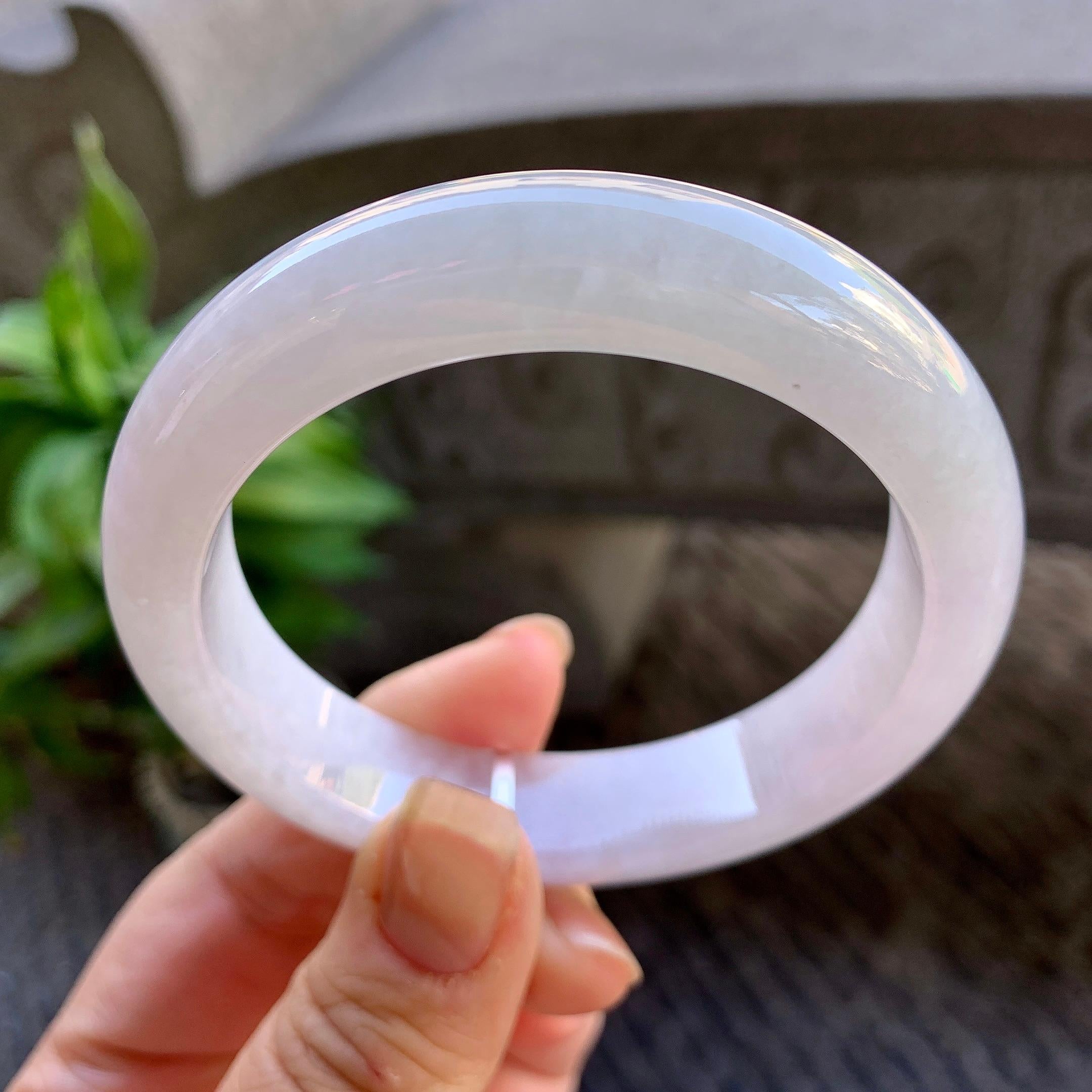 细糯种无色平安镯（56.4mm）（yc308752）