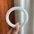 小圈口 糯冰飘花圆条手镯 53圈（yc739704）