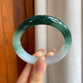 糯冰半山半水翡翠平安镯（54.3mm)（yc362669）
